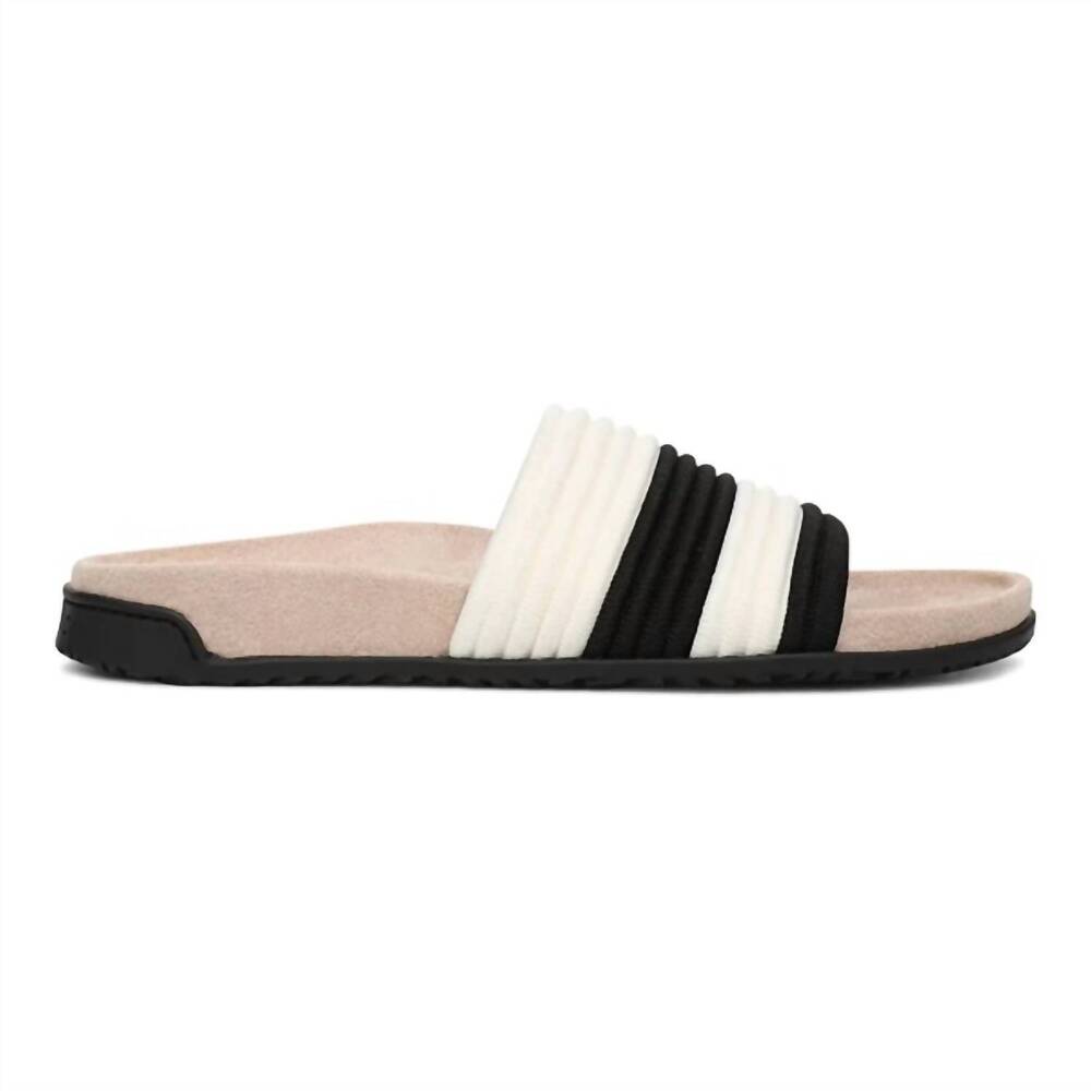 NEW VIONIC women's evie sandals in black/ivory